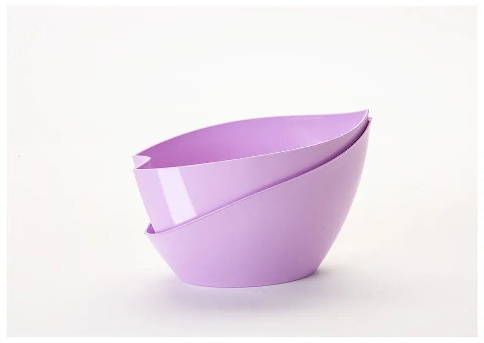 Ghiveci cu sistem de auto-irigare Plastia Doppio, roz-pastel