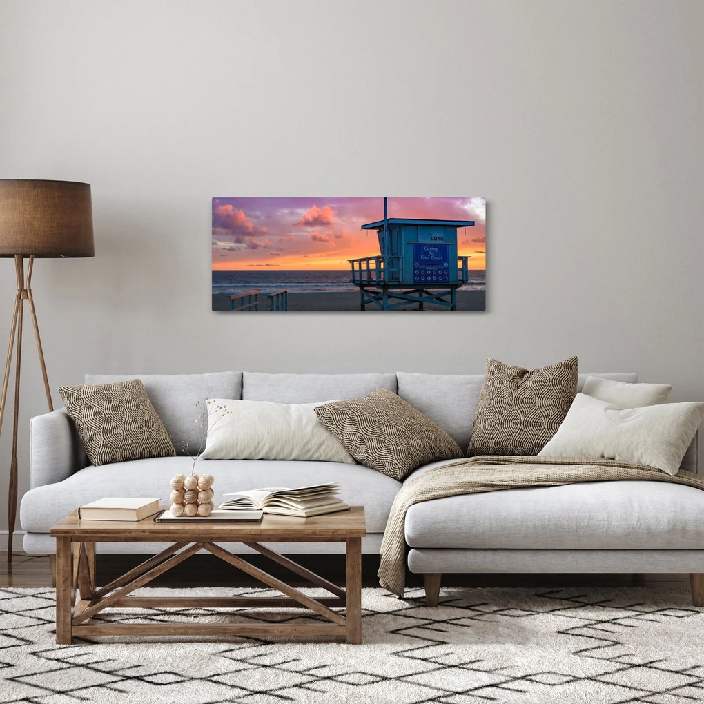 Tablou de pe plaja Santa Monica (120x50 cm)