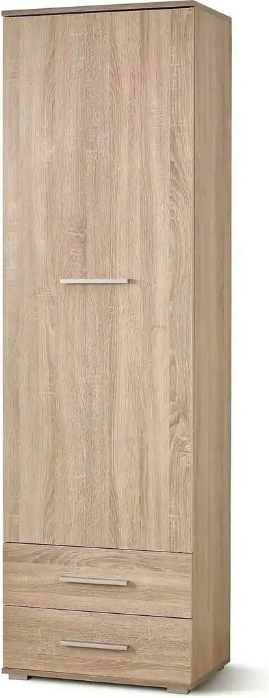Dulap LIMA REG1, stejar sonoma, PAL laminat, cu o usa si 2 sertare, 60