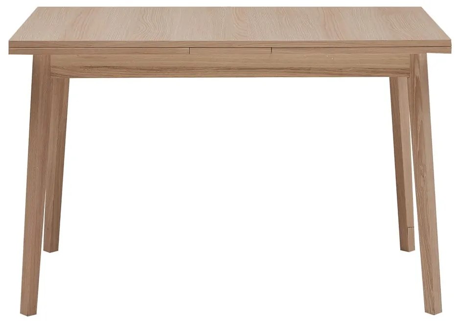Masă de dining extensibilă cu aspect din lemn de stejar H Single, 120 x 80 cm