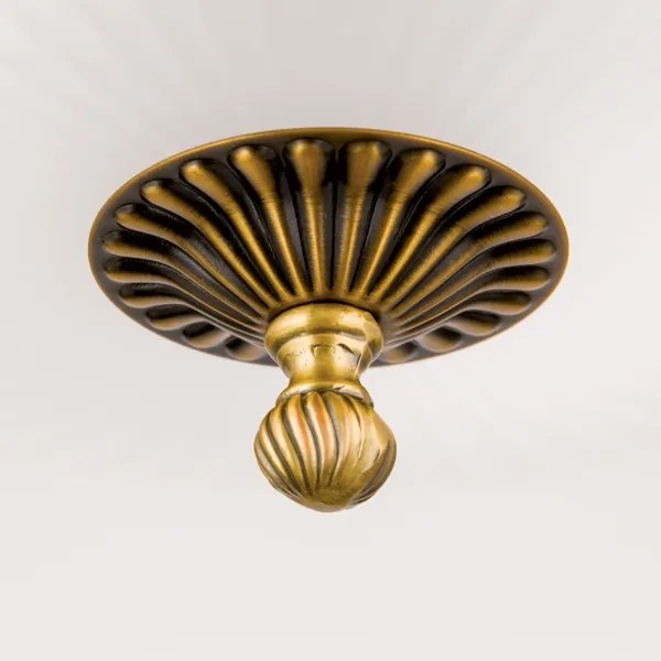 Lustră pe lanț Orion LU 1689/6+3 ROCCA 9xE27/60W/230V d. 75 cm bronz/alb