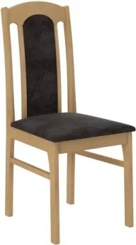 Scaun tapitat, din lemn, K1, ADRK Furniture (Culoare: Stejar Auriu Craft)