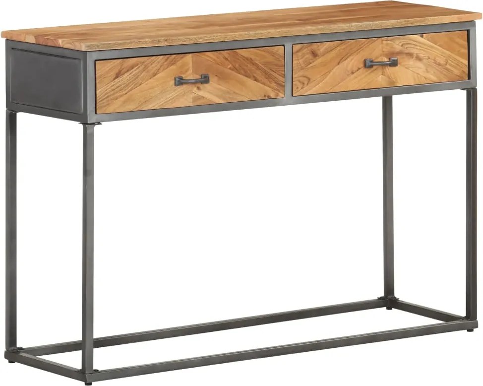 vidaXL Masă consolă, 110x35x75 cm, lemn masiv de acacia