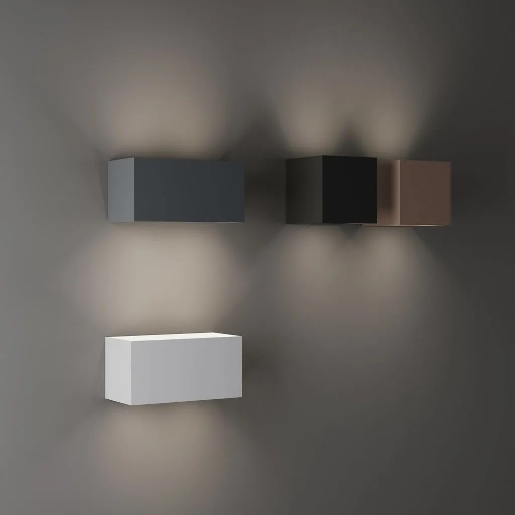 Aplica LED exterior ambientala IP54 ATOM AP D20 GRIGIO 3000K