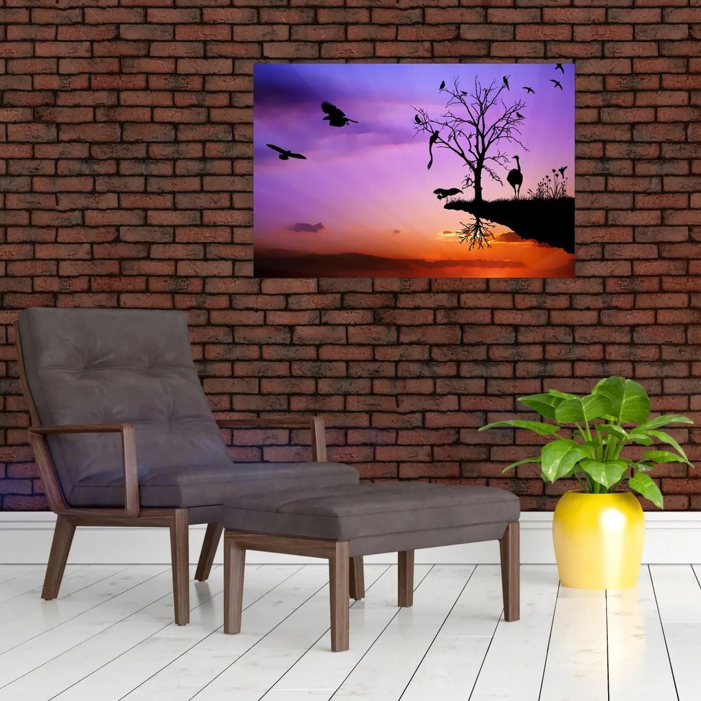 Tablou - Siluetele animalelor (90x60 cm)