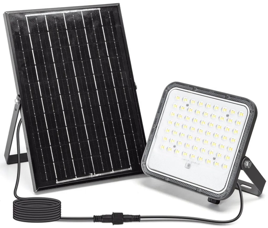 Aigostar - Proiector solar LED reglabil, 100 W, 3,4 V, IP66 + telecomandă