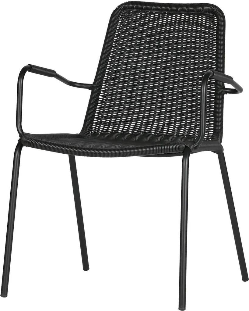 Scaun retro negru Wander Dining Chair Black | WOOOD