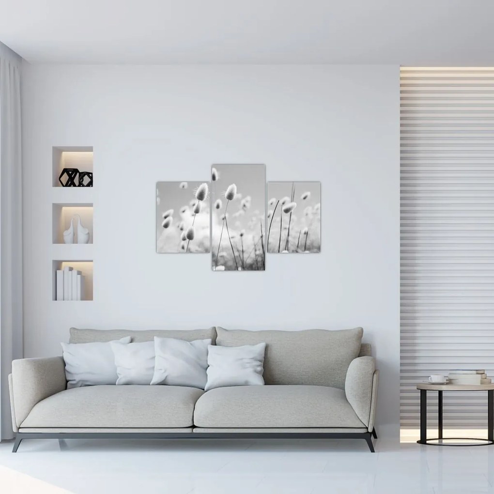 Tablou - Boho iepuraș coadă de iarbă (90x60 cm)