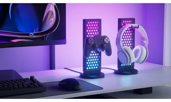 Stație LED RGBIC dimabilă de încărcare de masă Nanoleaf N7602K00-1LB 2700-6500K 5V negru