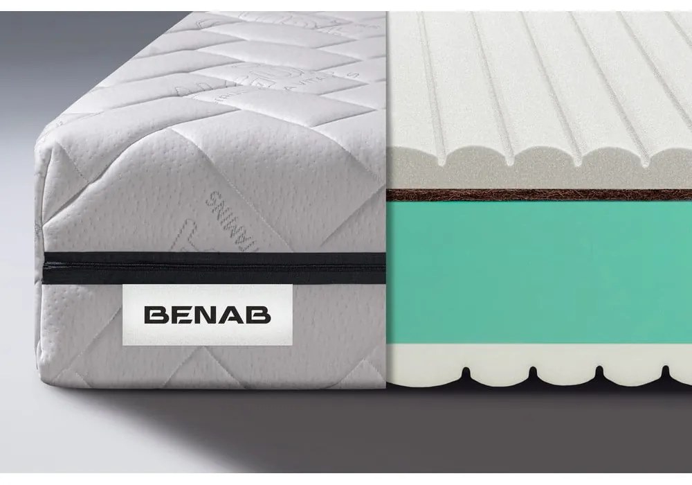 Saltea mediu-fermă/extra dură din spumă reversibilă 160x200 cm BuonaNotte HR BIO – BENAB