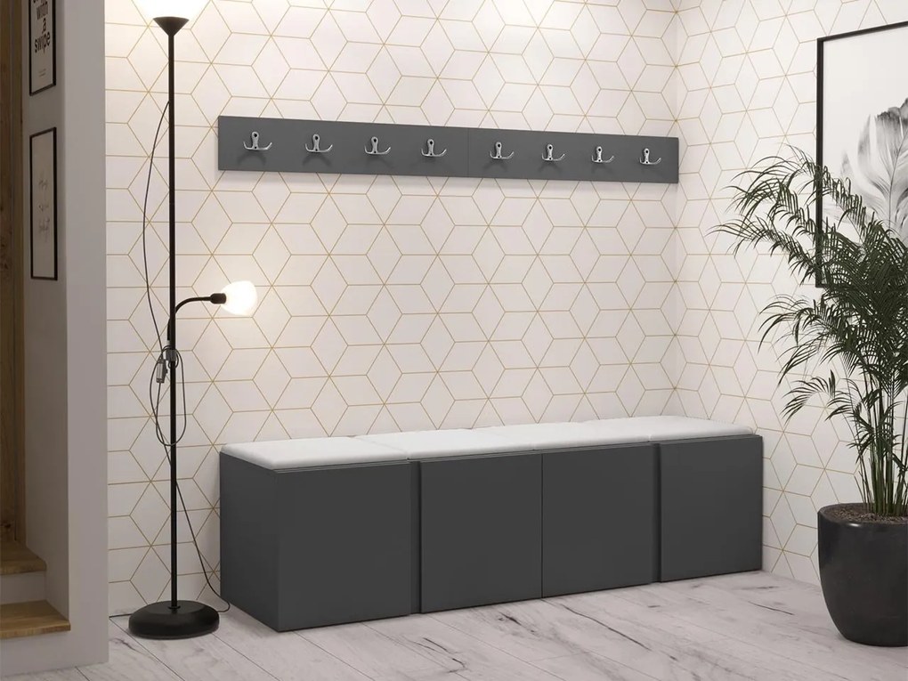 Hol Timothy VII (grafit) (piele ecologică Soft 017 (Alb)). 1060117