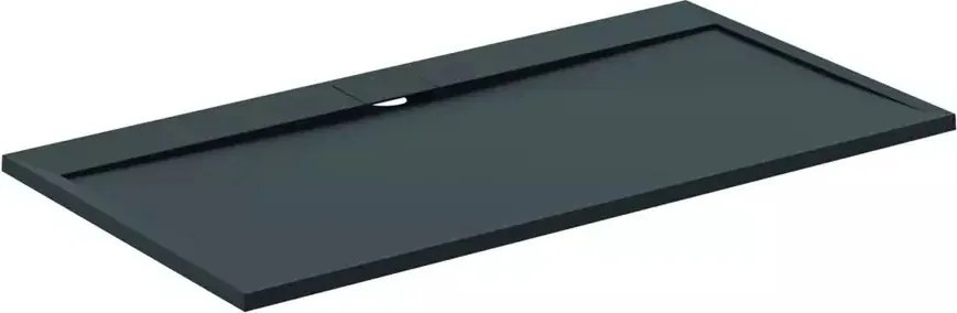 Cadita de dus dreptunghiulara Ideal Standard i.life Ultra Flat S negru intens 170x90 cm
