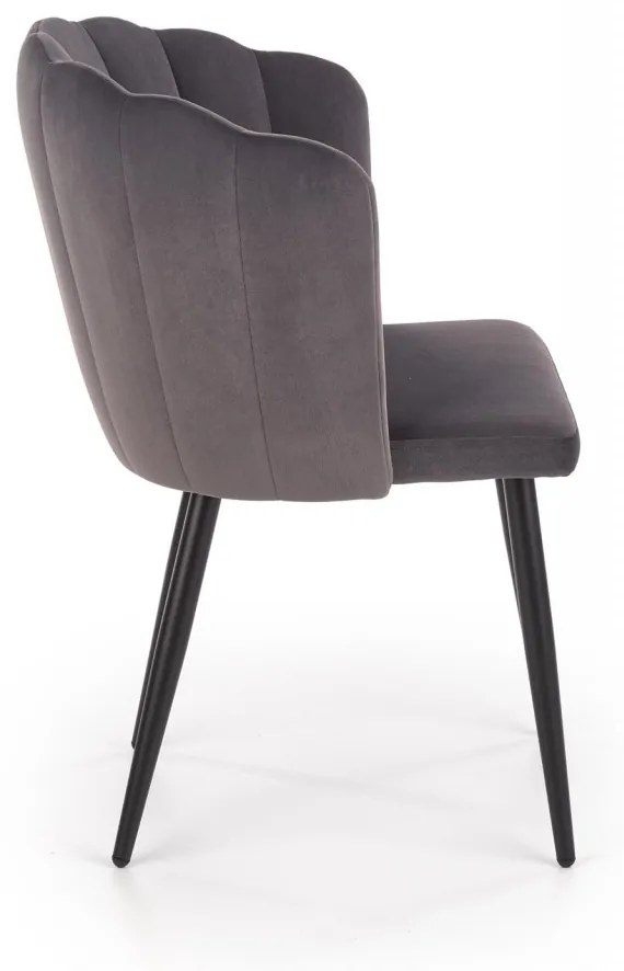 Scaun K386 velvet gri