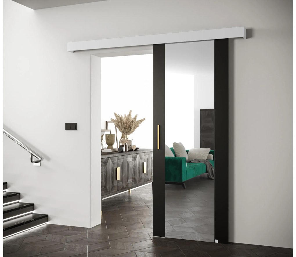 Uși culisante 70 cm Slavdro 2 (negru mat + alb mat). 1108739
