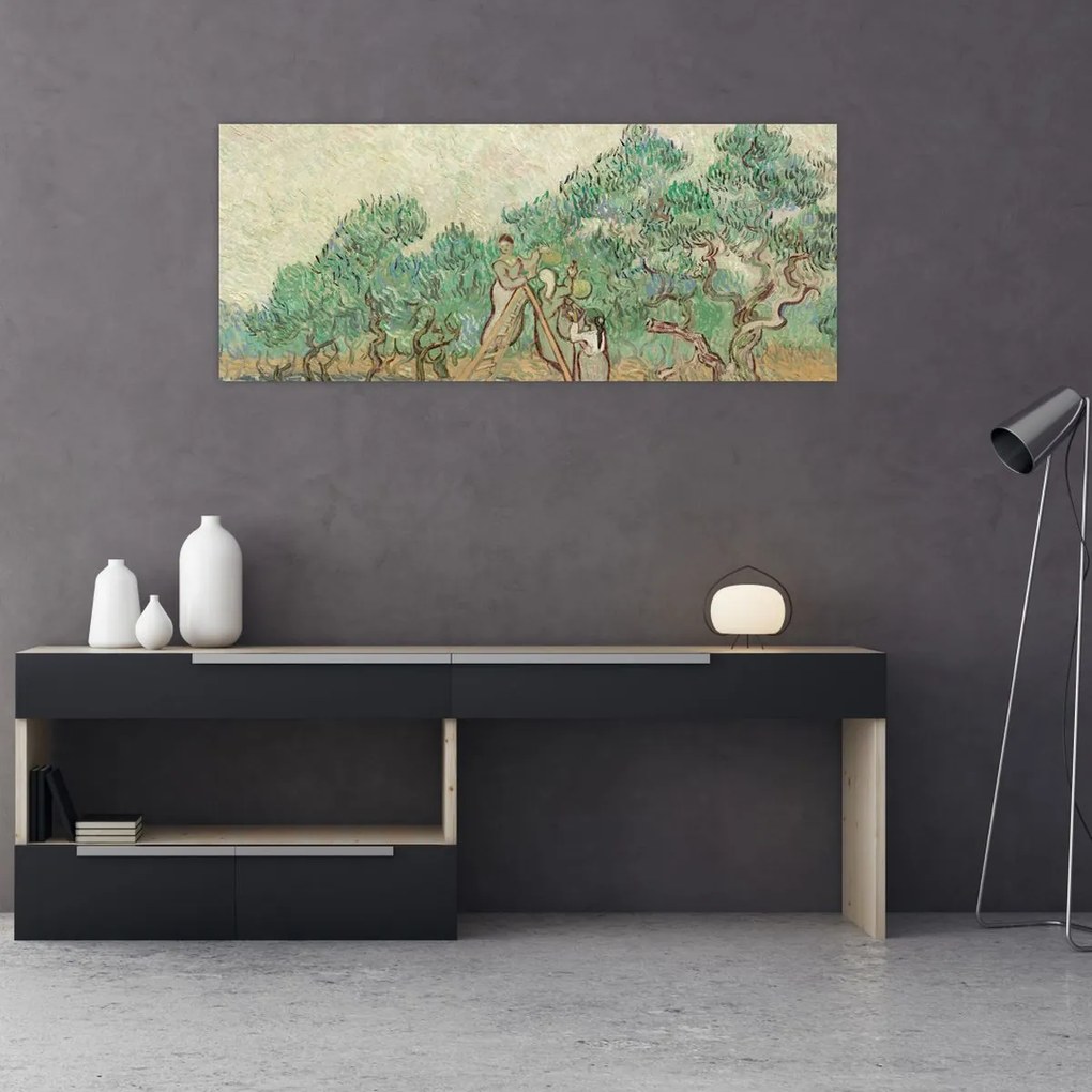 Tablou - Vincent van Gogh, The Olive Orchard, reproducere (120x50 cm)