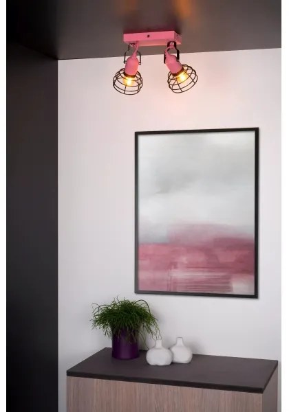 Spot Lucide 08927/02/66 POLA 2xE27/60W/230V roz