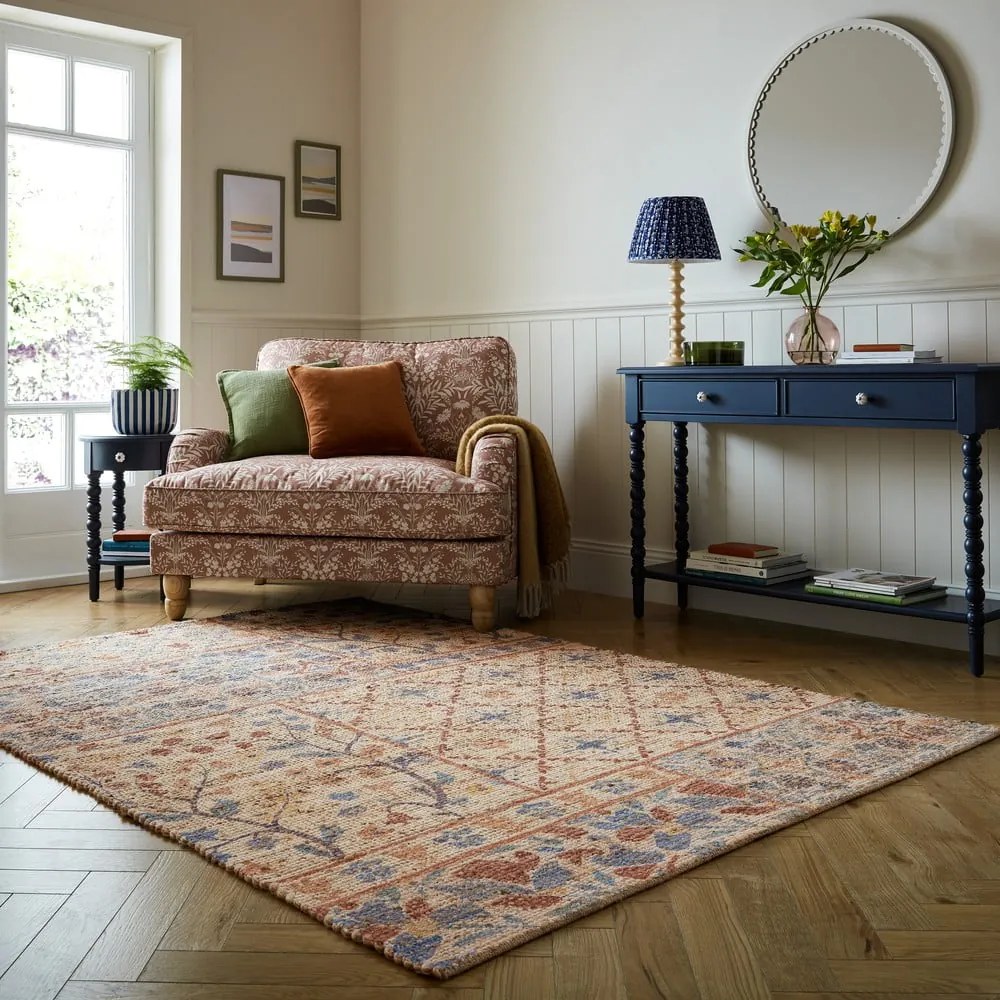 Covor în culoare naturală țesut manual din amestec de iută 120x170 cm Taylor Patchwork – Flair Rugs