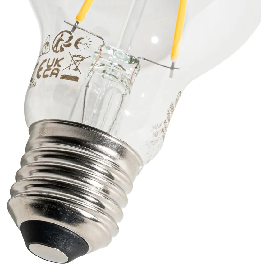 Set de 5 becuri LED E27 A60 cu senzor crepuscular 2,5W 250 lm 2200K