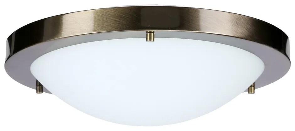 Plafonieră în culoarea bronz cu abajur din sticlă ø 18 cm Aquila – Candellux Lighting