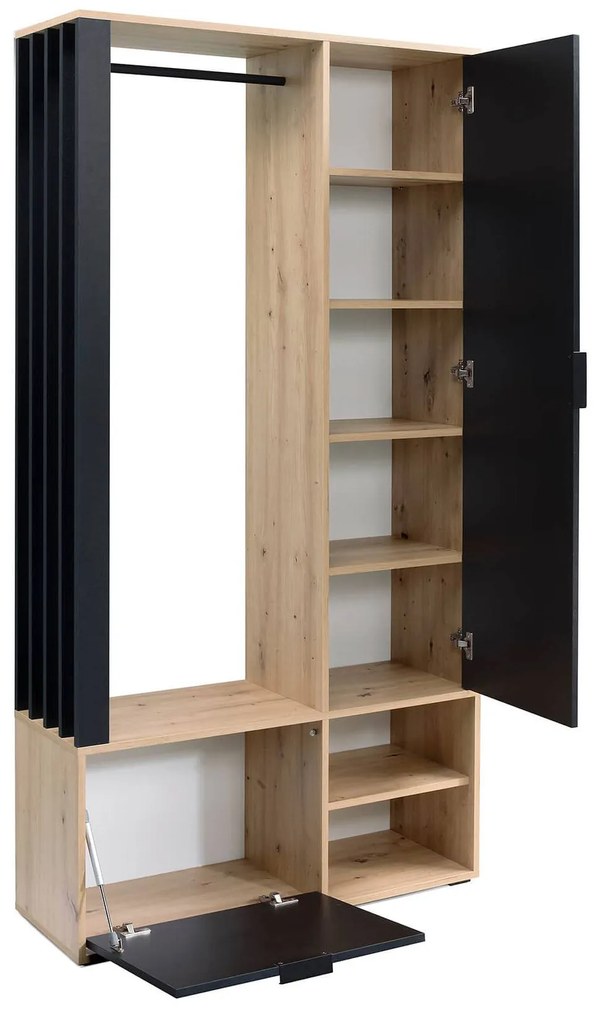 Hol Milan (Stejar artisan + negru). 1055369