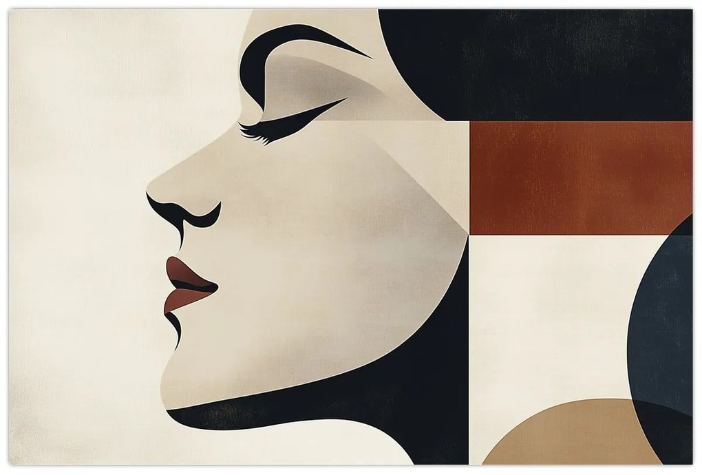 Tablou - Femeie din profil (90x60 cm)