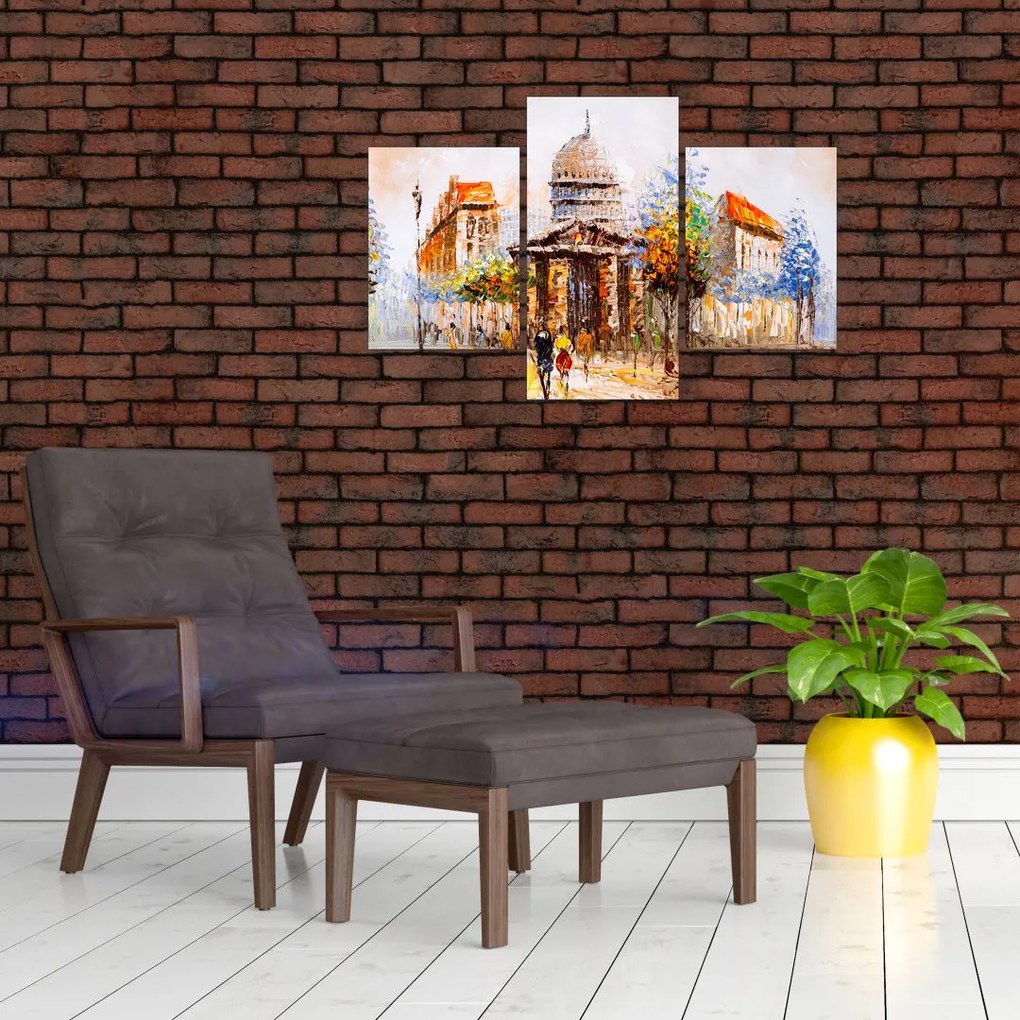 Tablou - Monument de oraș pictat (90x60 cm)