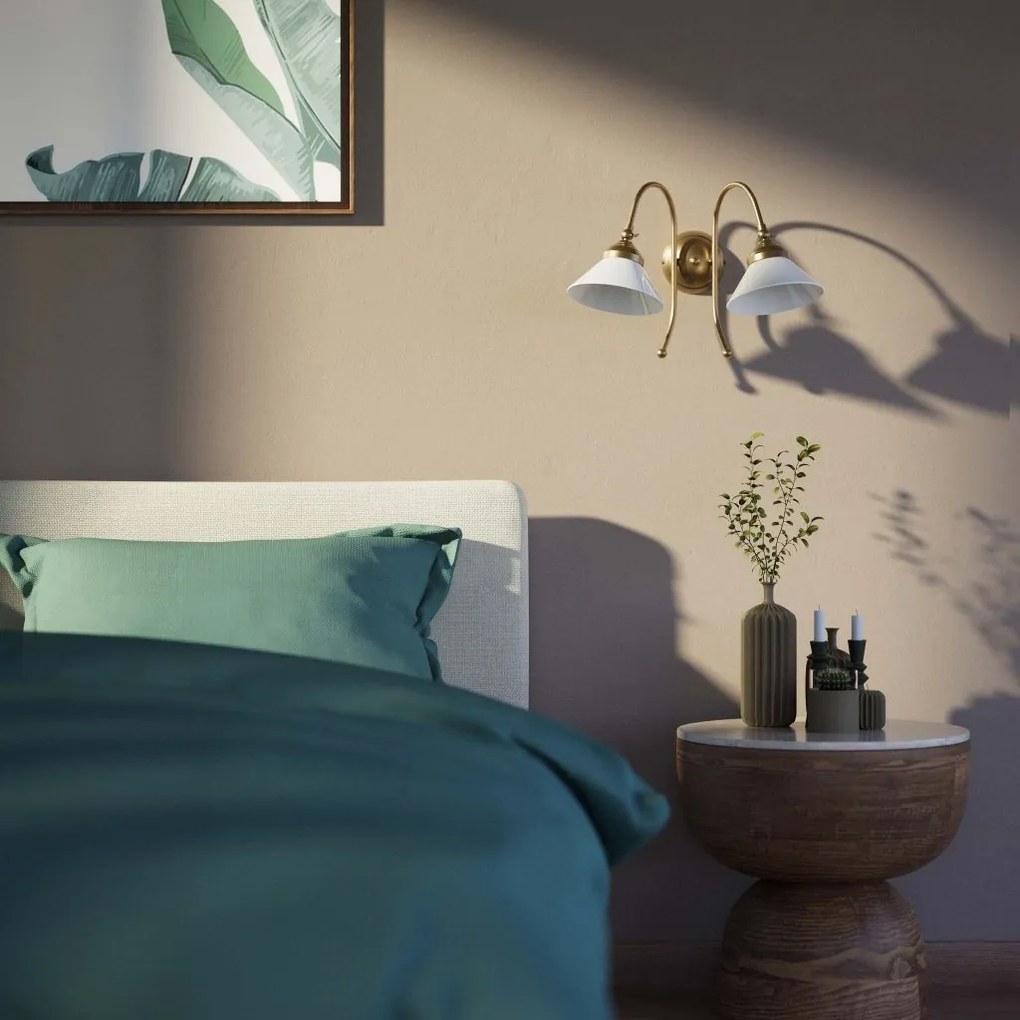 Aplica de perete stil clasic italian din alama Fiordo