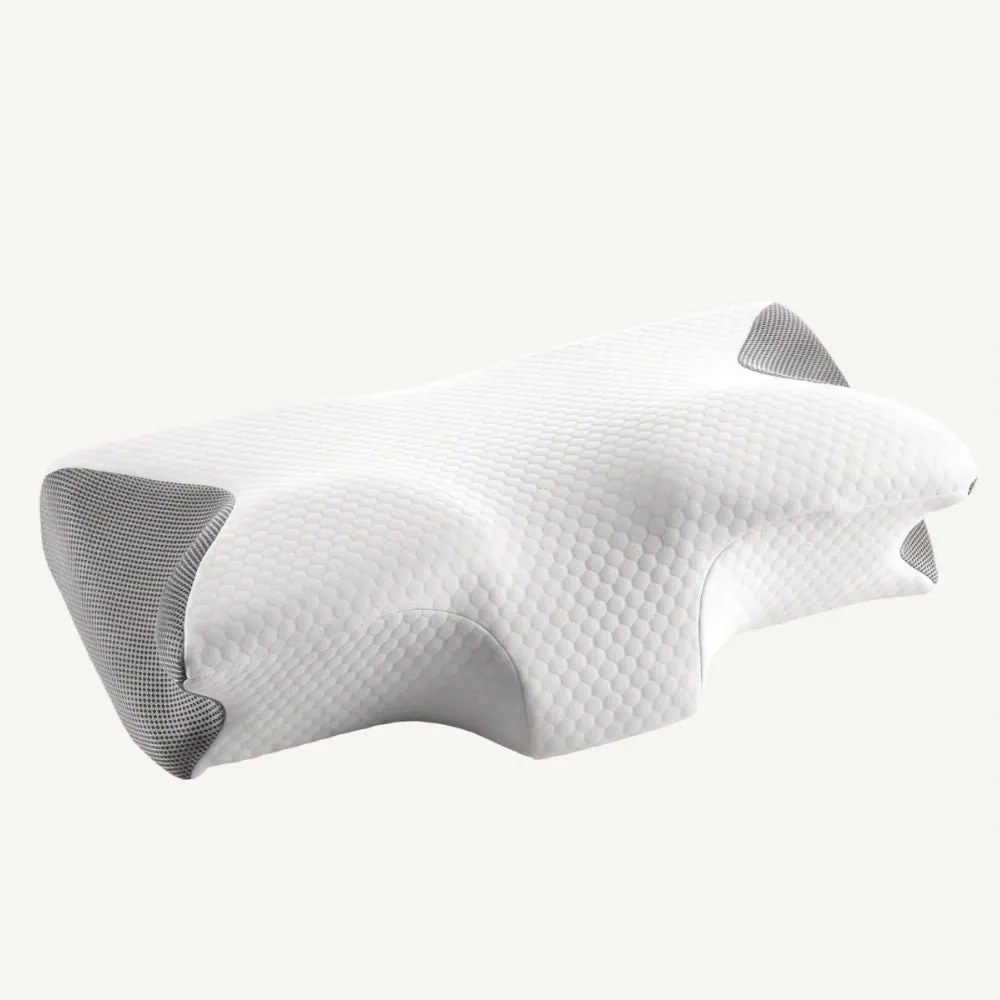 Perna cervicala ortopedica CERVI-SAN Bambus, memory foam infuzat antibacterian