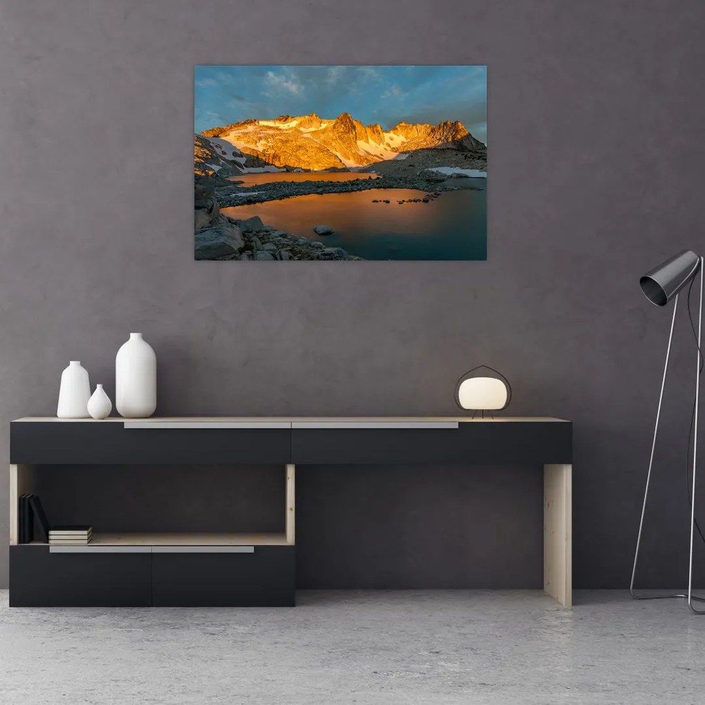 Tablou cu peisaj montan (90x60 cm)