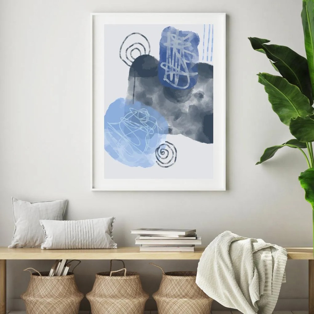 Poster - Abstracție pictată (A4)