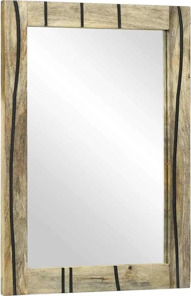 vidaXL Oglindă pentru baie cu oglindă Maro 70 x 50 x 2,5 cm