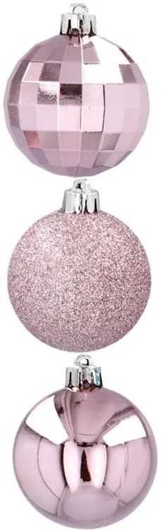 Globuri de Crăciun pentru brad 5cm 24buc Pink