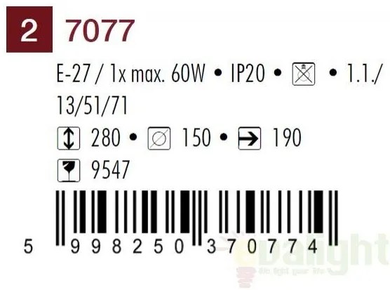 Aplica de perete rustica Petronel 7077 RX