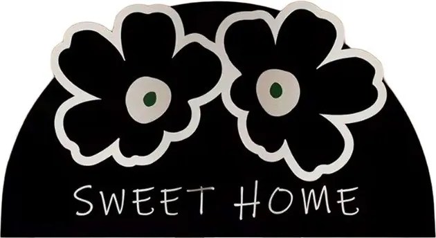 Covoraș de baie negru 60x100 cm Miedo – Foutastic