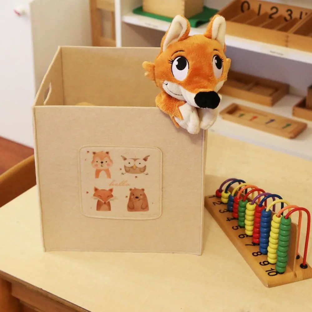 Organizatoare de jucării pentru copii 2 buc. din material textil – Mioli Decor