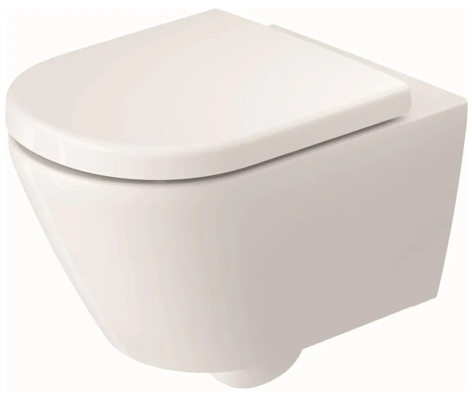 Duravit 29030900212 - WC suspendat D-CODE, fără brida, ceramică, alb lucios