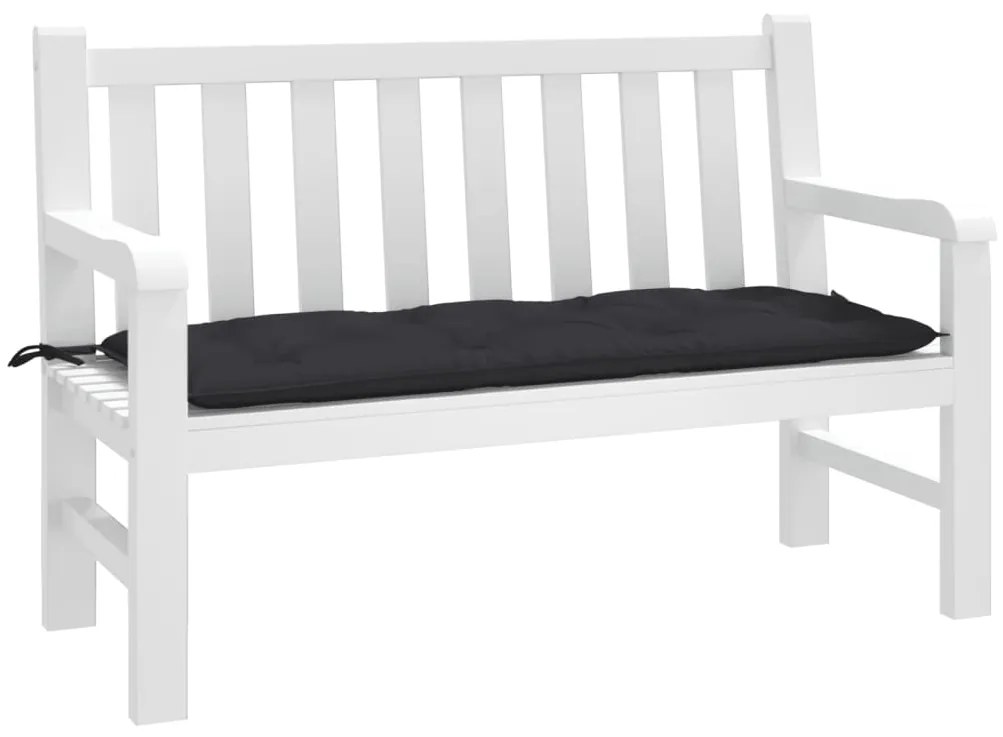 vidaXL Pernă bancă de grădină, negru, 120x50x7 cm, material oxford