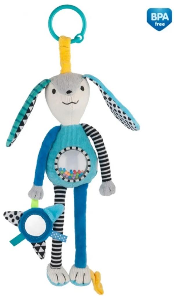 Jucărie de agățat cu oglindă și sunătoare Canpol babies - albastru