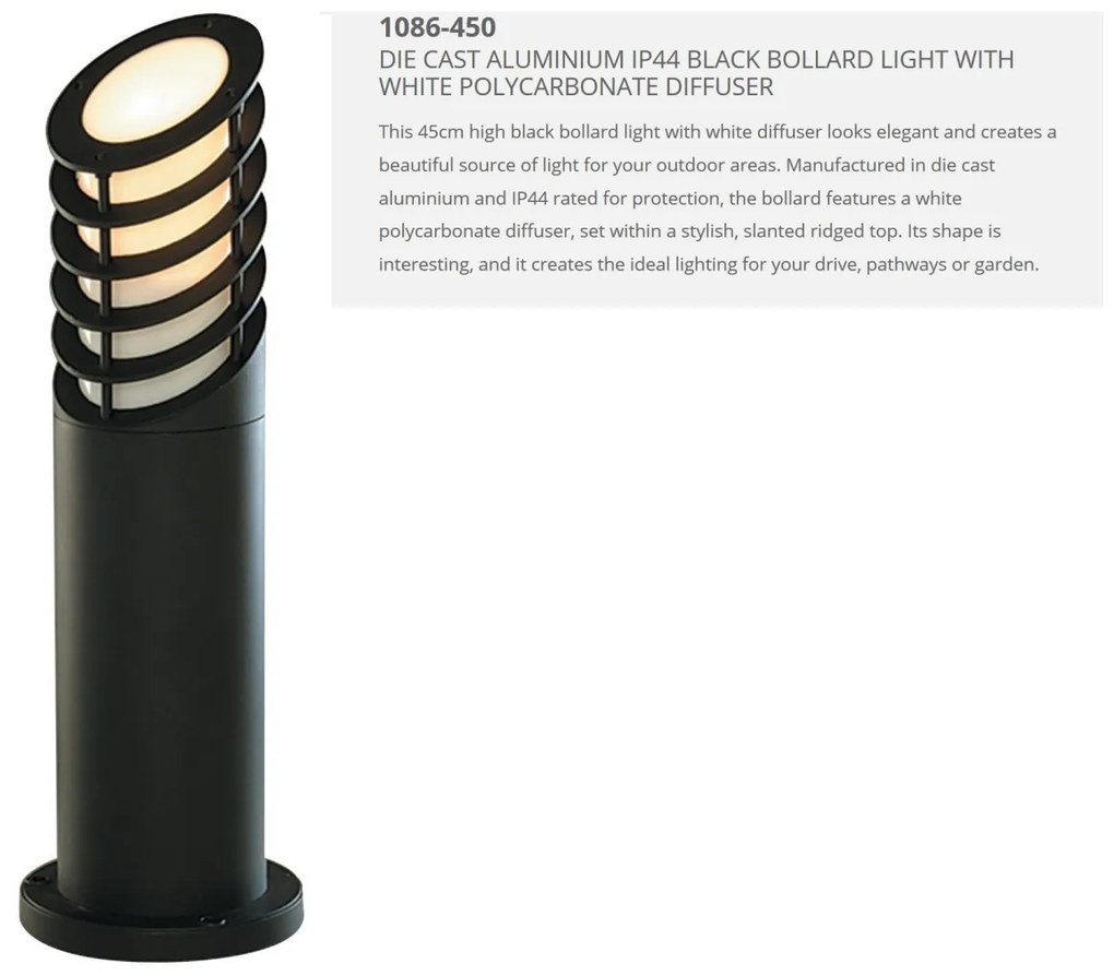 Stalp modern de exterior IP44 Outdoor H-45cm 1086-450 SRT