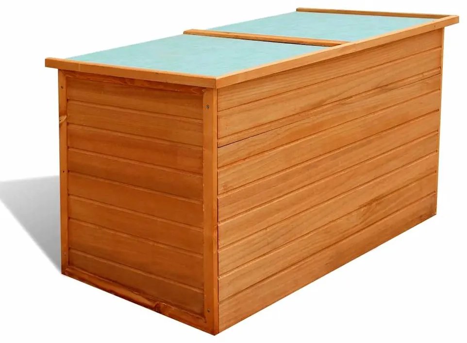 vidaXL Ladă de depozitare de grădină, 126 x 72 x 72 cm, lemn