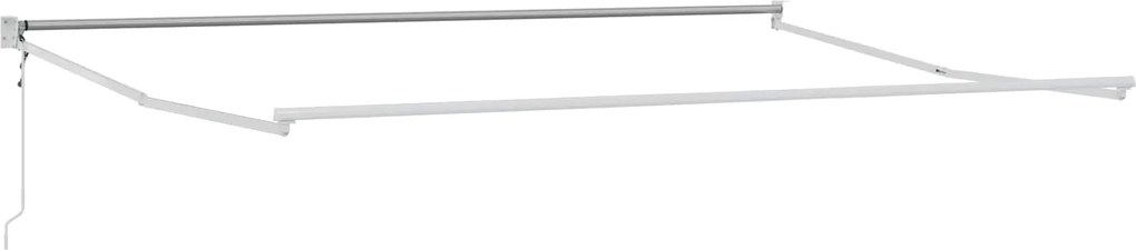 vidaXL Cadru copertină retractabil electric Alb 4 x 2 m Aluminiu