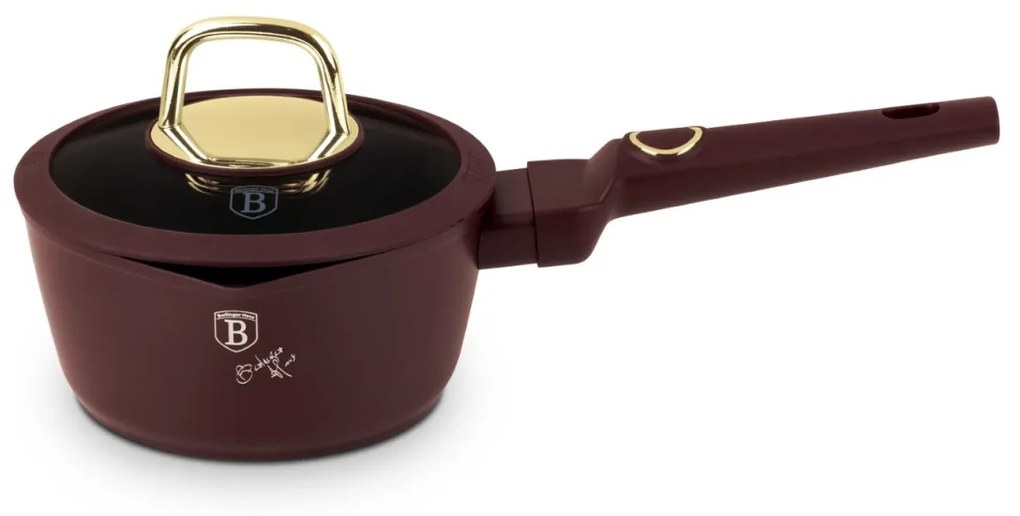 Oală cu capac pentru sos 16 cm, 1.2L – Berlinger Haus BH8028, Leonardo Collection, antiaderentă, elegantă