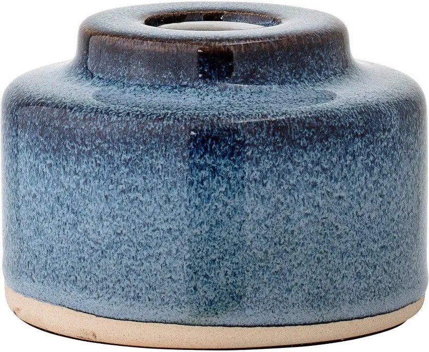 Veioza Albastra din Portelan - Portelan Albastru Q(12 cm) x Inaltime(9 cm)
