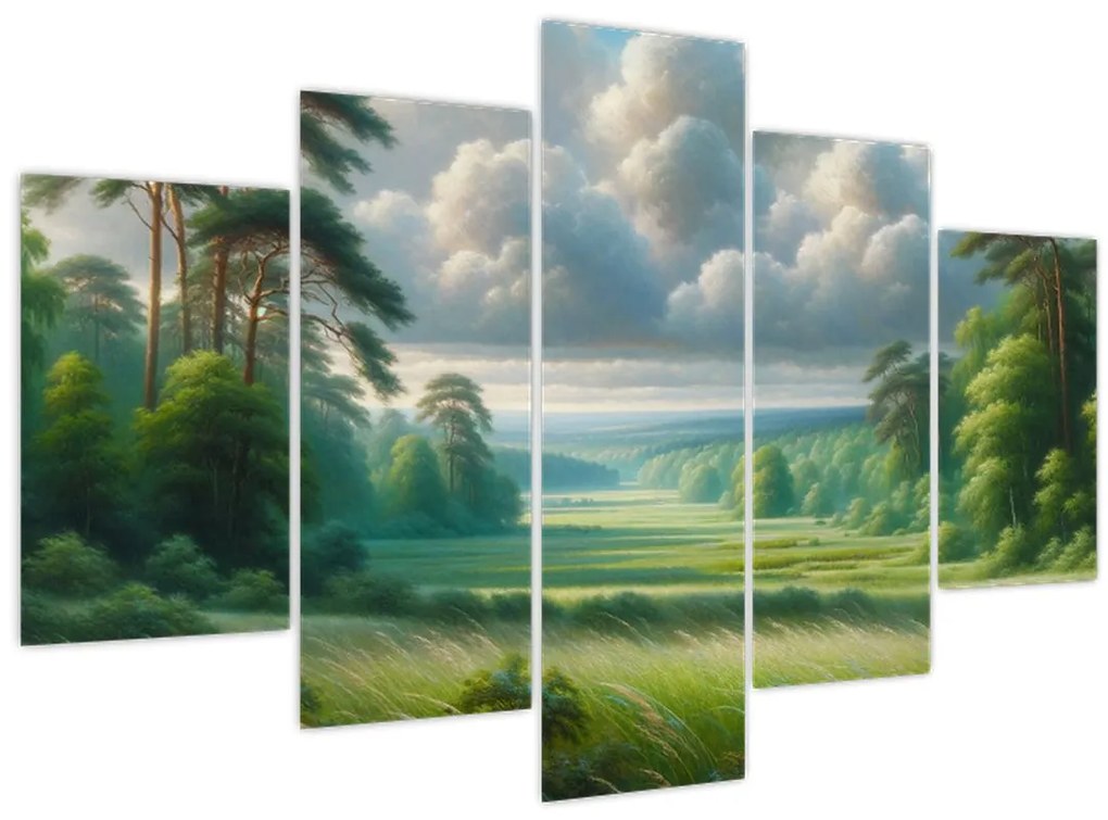 Tablou - Peisaj verde (150x105 cm)