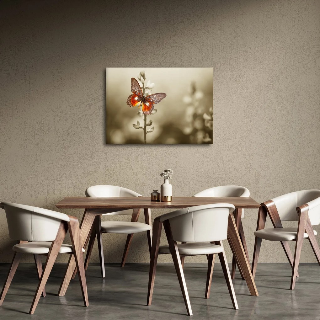 Tablou cu fluture (70x50 cm)