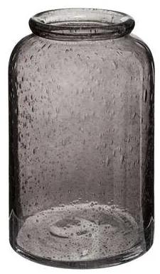 Vaza sticla BubblyGrey H21