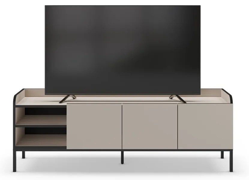 Comodă TV crem 160x55x42 cm Adara – Marckeric