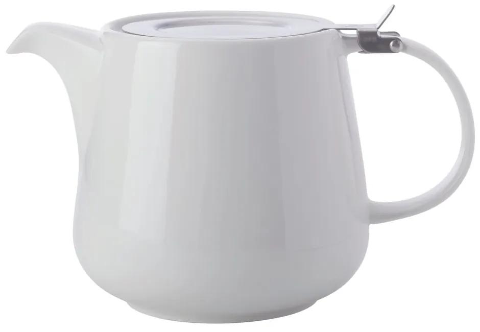 Ceainic din porțelan cu sită Maxwell &amp; Williams Basic, 600 ml, alb