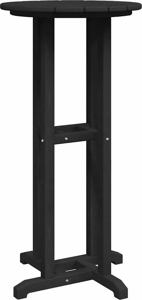 vidaXL Masă de bar Negru 55 x 55 x 107 cm Polietilenă