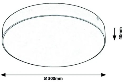 Rabalux - Plafonieră LED/24W/230V 2800-6000K IP44 albă